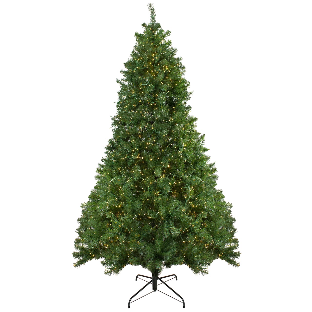 7.5ft. Pre-Lit Full Pike River Fir Artificial Christmas Tree, Multicolor LED Lights
